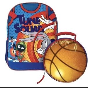 Space Jam A New Legacy Backpack 16"  With Basketball Lunch Bag ~ NEW